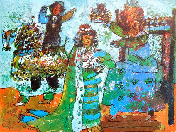 Théo Tobiasse, The Coronation, Original Edition Offset Lithograph
