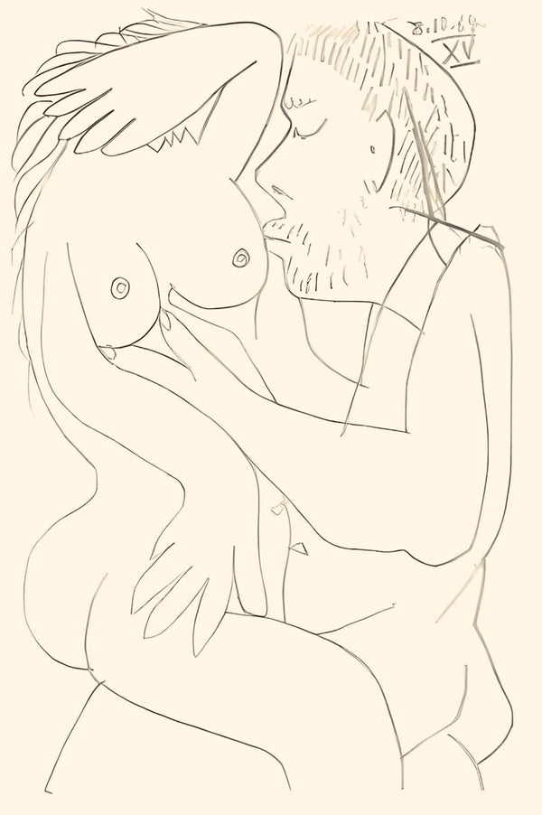 Pablo Picasso, Composition, Le Goût du Bonheur (Cramer 148; Bloch 2013), Limited Edition Mixed Media Lithograph