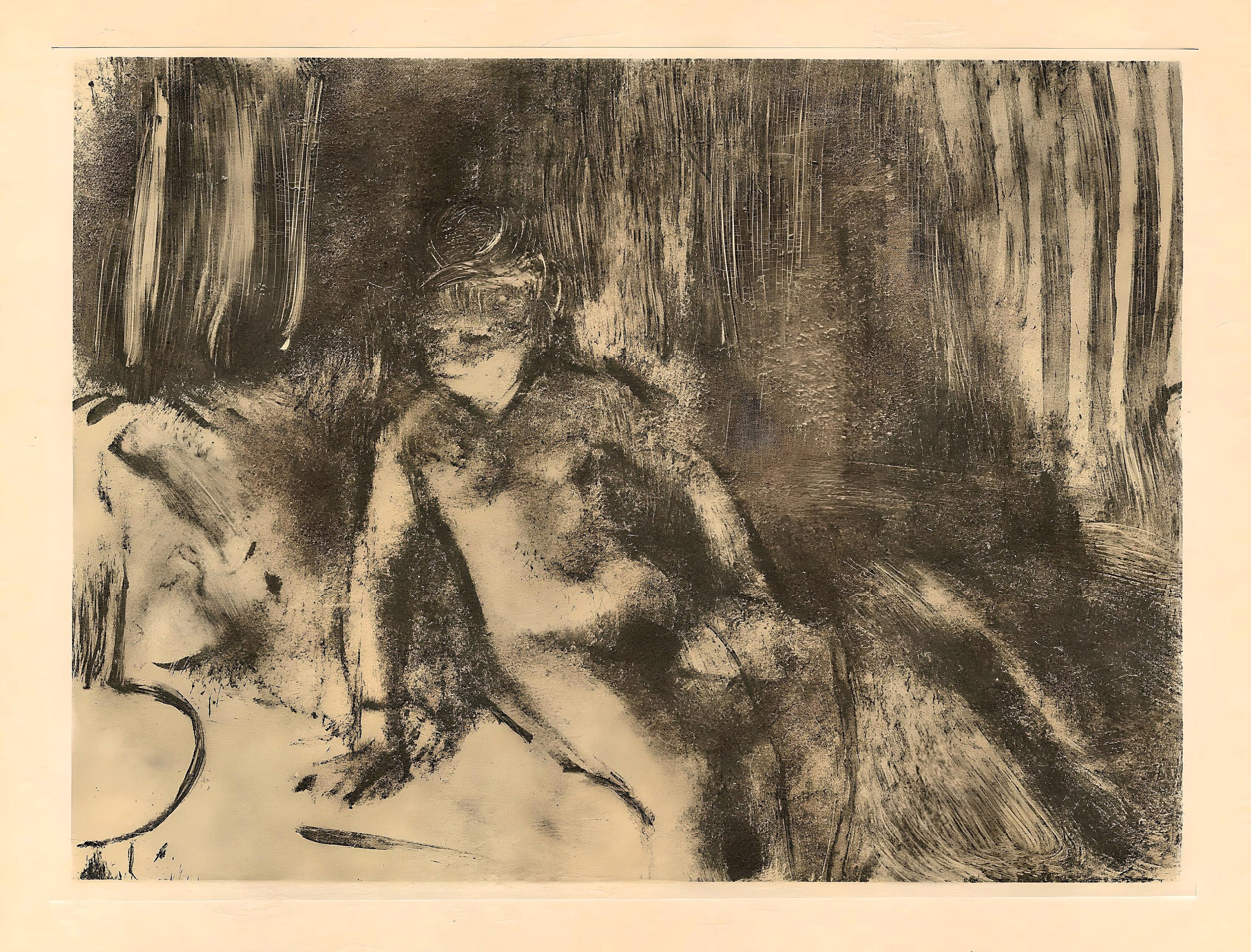 Edgar Degas, Le Coucher, E. Degas Monotypes, Limited Edition Monotype