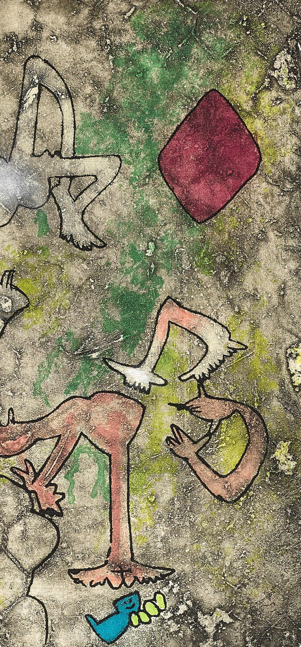 Roberto Matta, Composition (Sabatier 393), Centre Noeuds, Limited Edition Etching