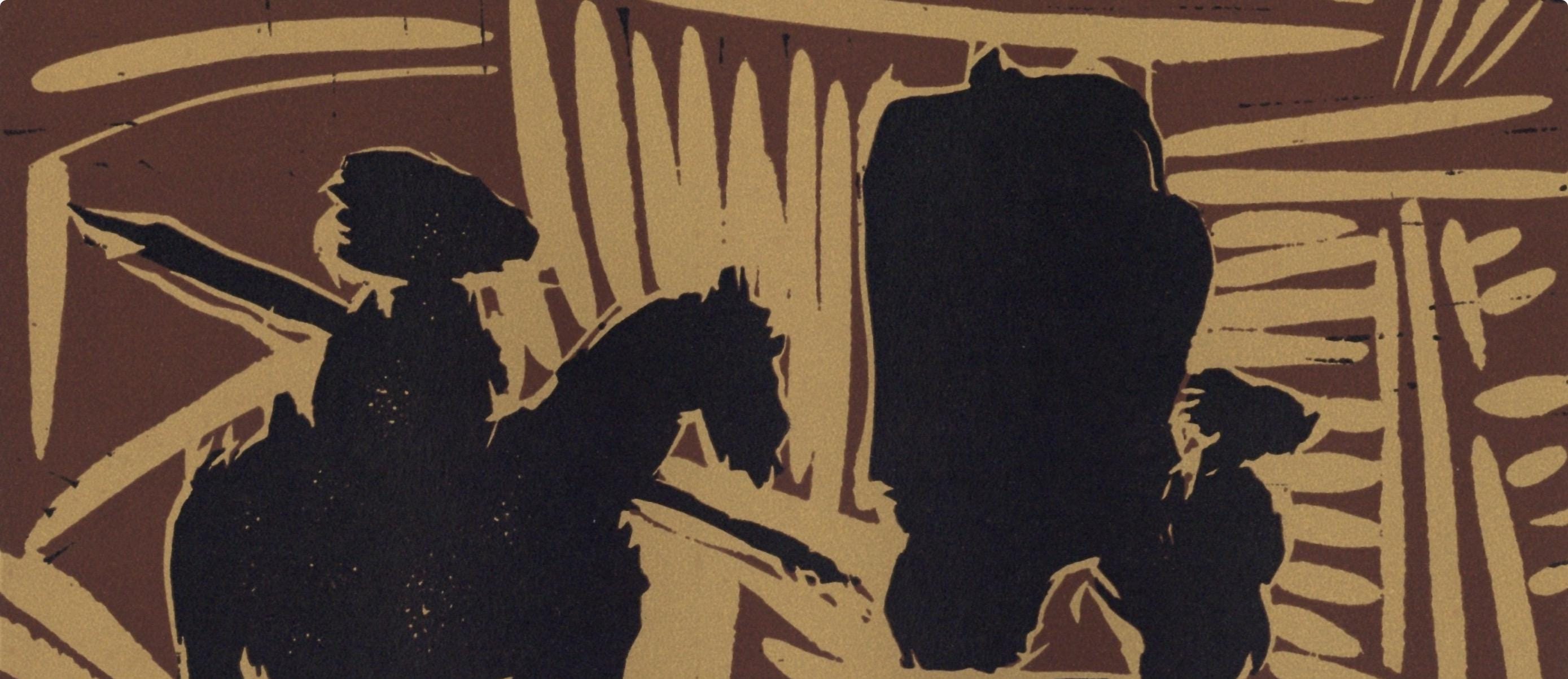 Pablo Picasso, Before the goading of the Bull (Orozco 214), Grabados al linóleo, Limited Edition Linocut