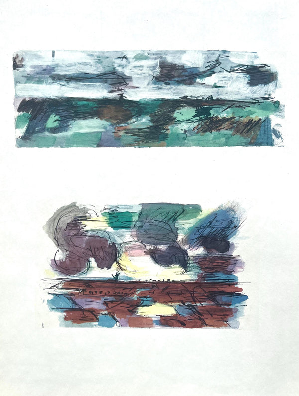 Jean Bazaine, Composition, Derrière le miroir, Limited Edition Lithograph