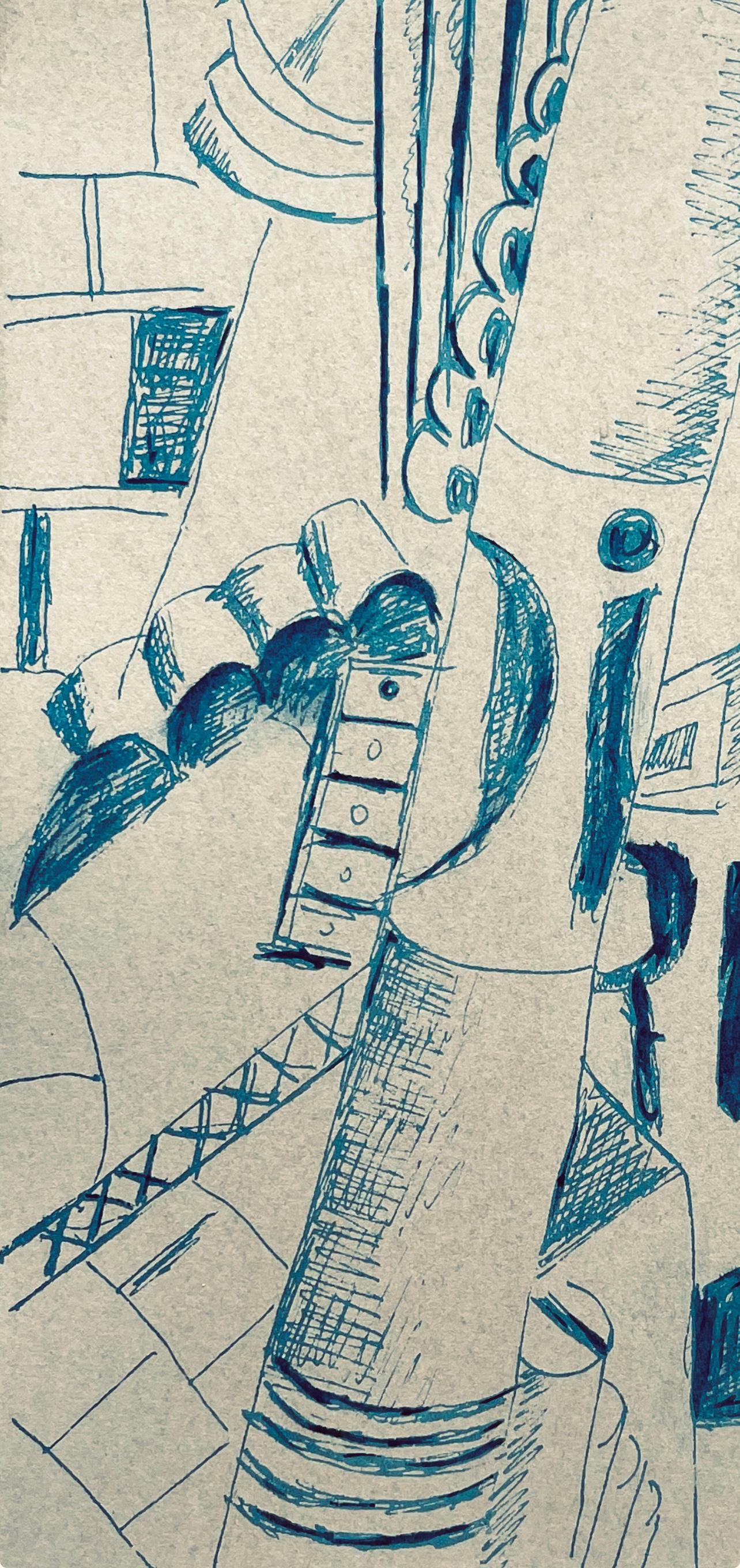 Fernand Léger, Intérieur d'Hôpital, Fernand Léger, Dessins de Guerre, Limited Edition Lithograph