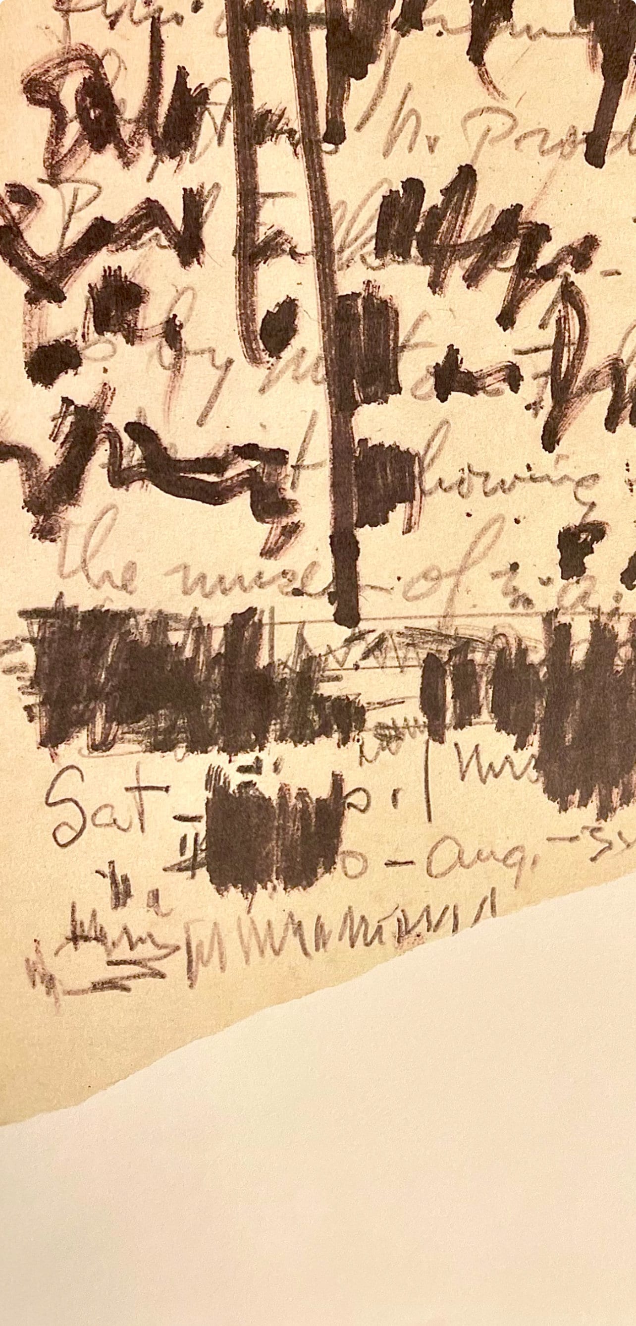 Jackson Pollock, Composition, Jackson Pollock, The Last Sketchbook, Limited Edition Lithograph