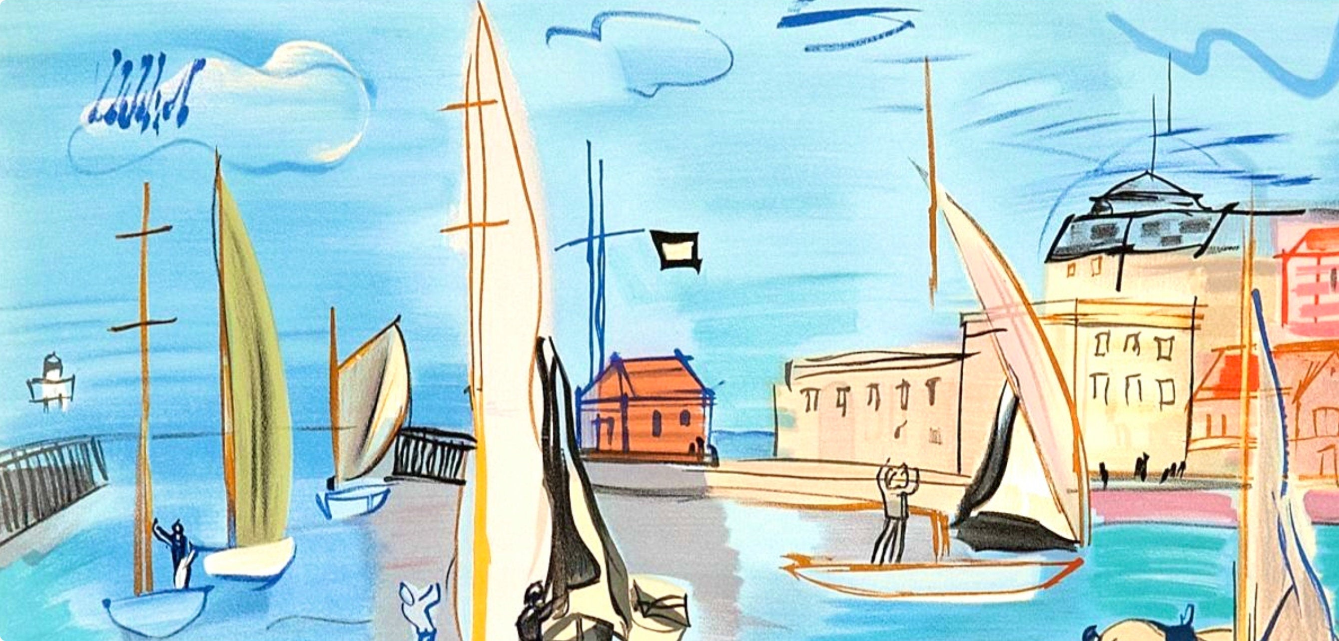 Raoul Dufy, Les Régates, Raoul Dufy, Collection Pierre Lévy, Limited Edition Lithograph
