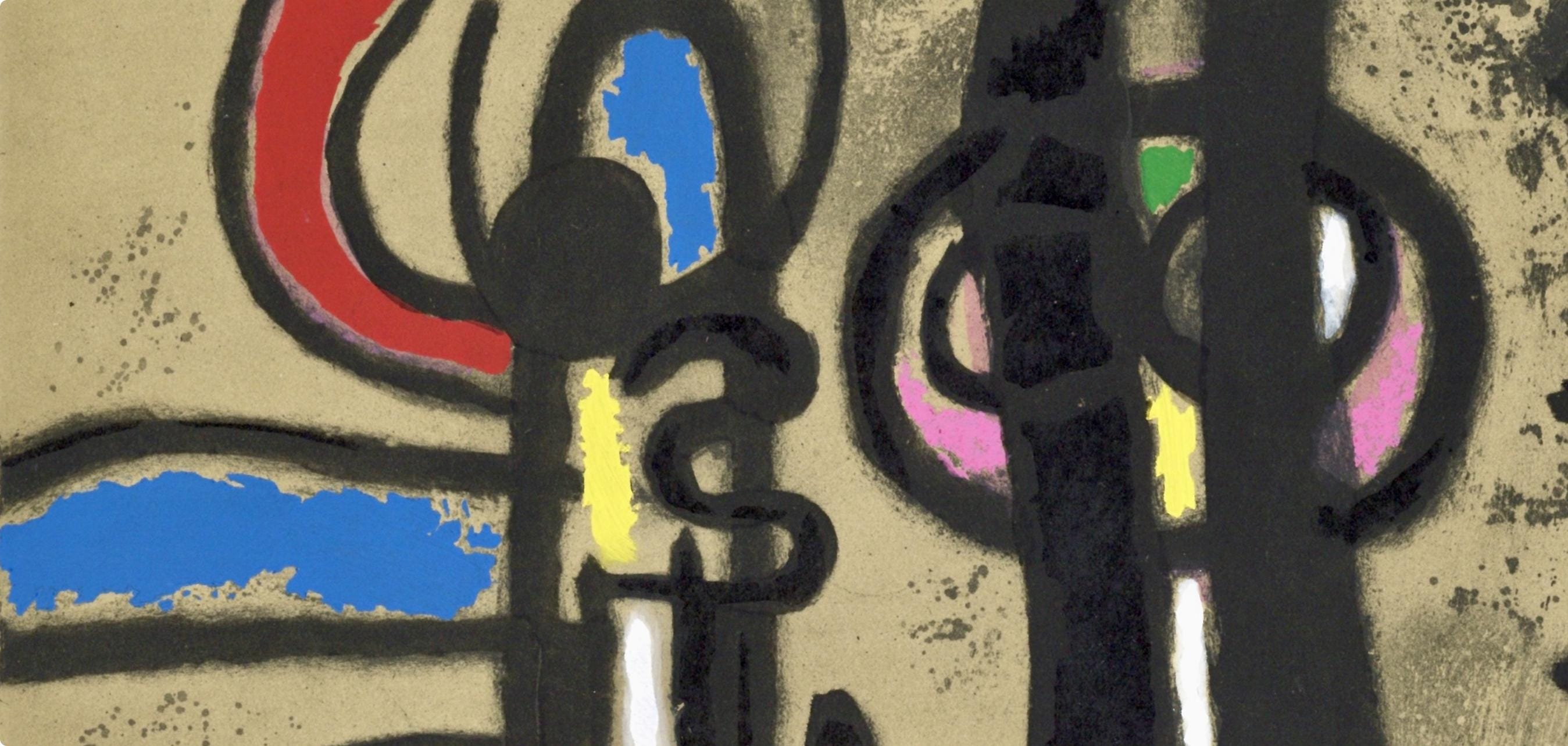 Joan Miró, Composition (Cramer 103; Mourlot 382-383), Miró Cartones 1956-1965, Limited Edition Lithograph