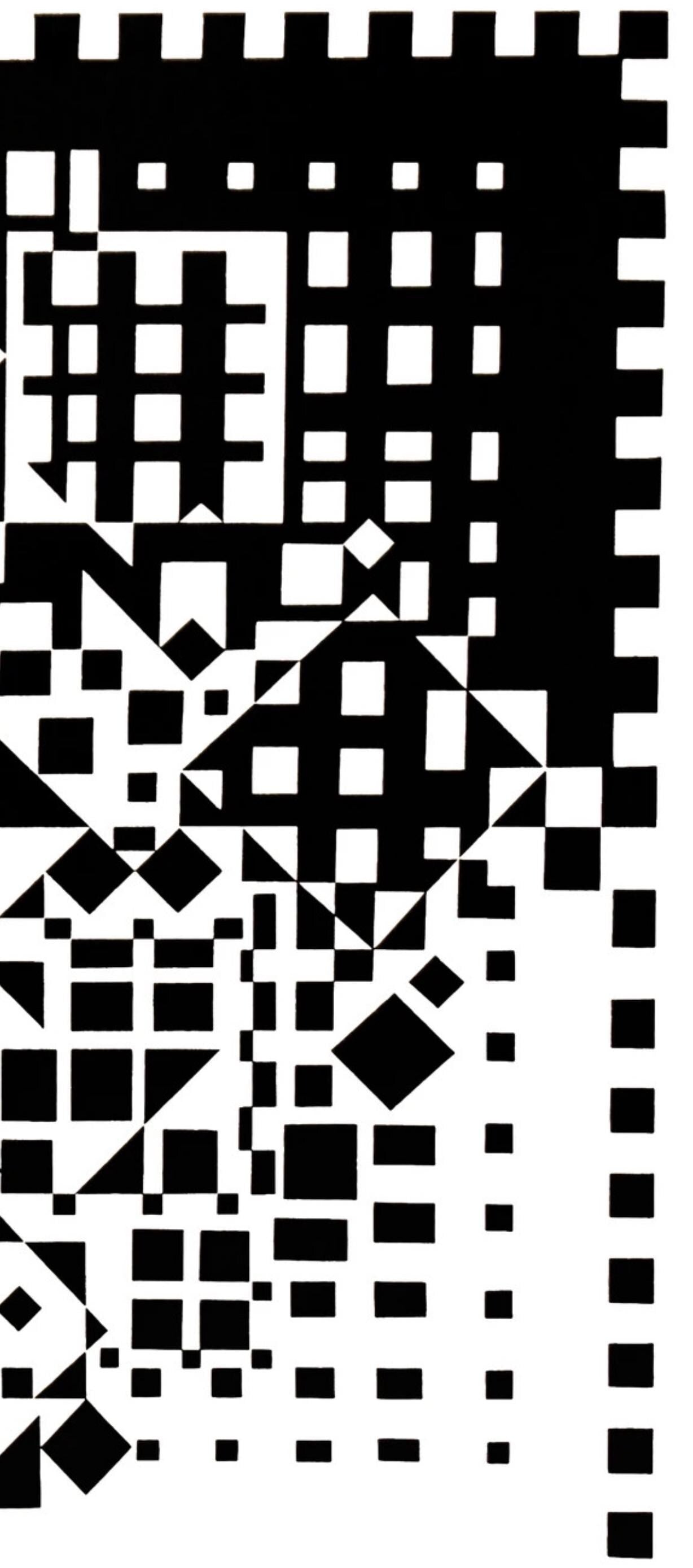 Victor Vasarely, Composition, Croisées, Limited Edition Héliogravure