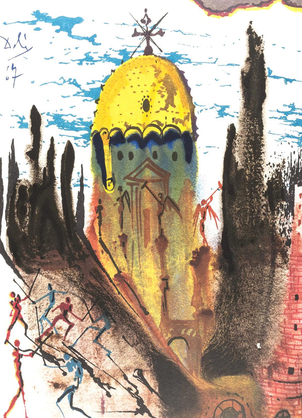 Salvador Dali, Composition (Michler/Löpsinger 1601), Romeo e Giulietta, Limited Edition Lithograph and Silkscreen