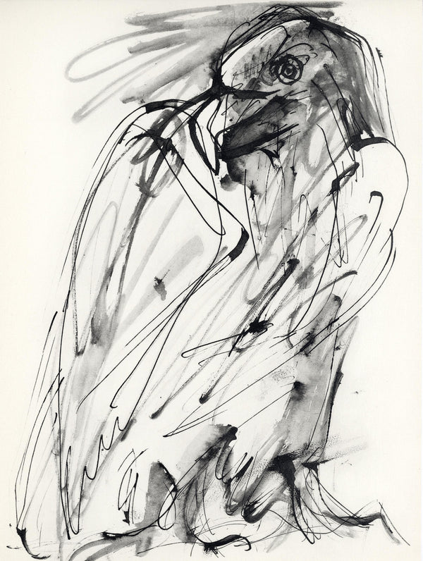 Pablo Picasso, Un aigle (Cramer No. 84), 40 dessins de Picasso en marge du Buffon, Limited Edition Lithograph