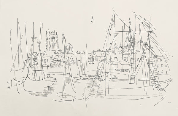 Raoul Dufy, Composition, Les Côtes Normandes, Limited Edition Lithograph