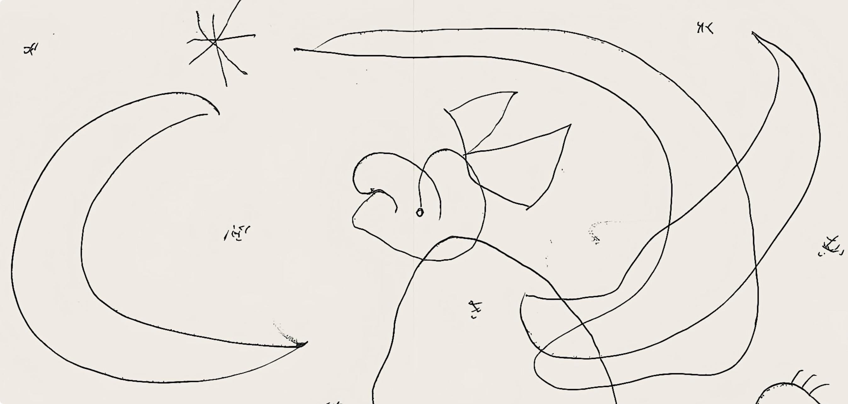 Joan Miró, Composition (Mourlot 872-881; Cramer 164), El tapís de Tarragona, Limited Edition Lithograph