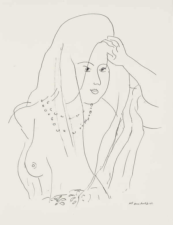 Henri Matisse, Série N, var. 5 (Duthuit 9), Henri Matisse, Dessins, Thèmes et variations, Limited Edition Lithograph