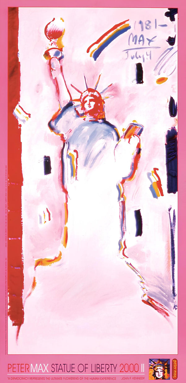 Peter Max, Statue of Liberty II, 2000, Hand Signed, Official Edition Offset Lithograph