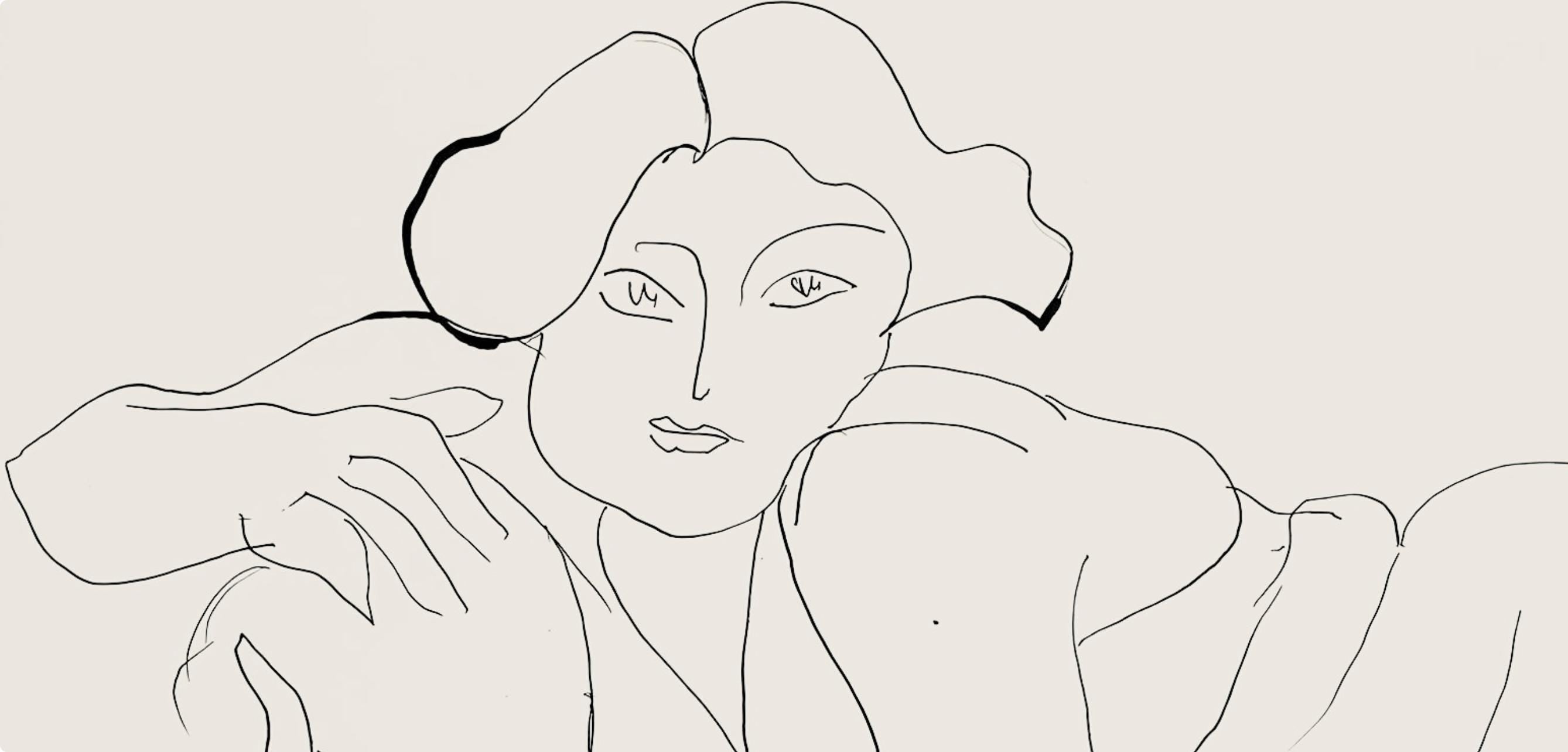 Henri Matisse, Série D, var. 4 (Duthuit 9), Henri Matisse, Dessins, Thèmes et variations, Limited Edition Lithograph