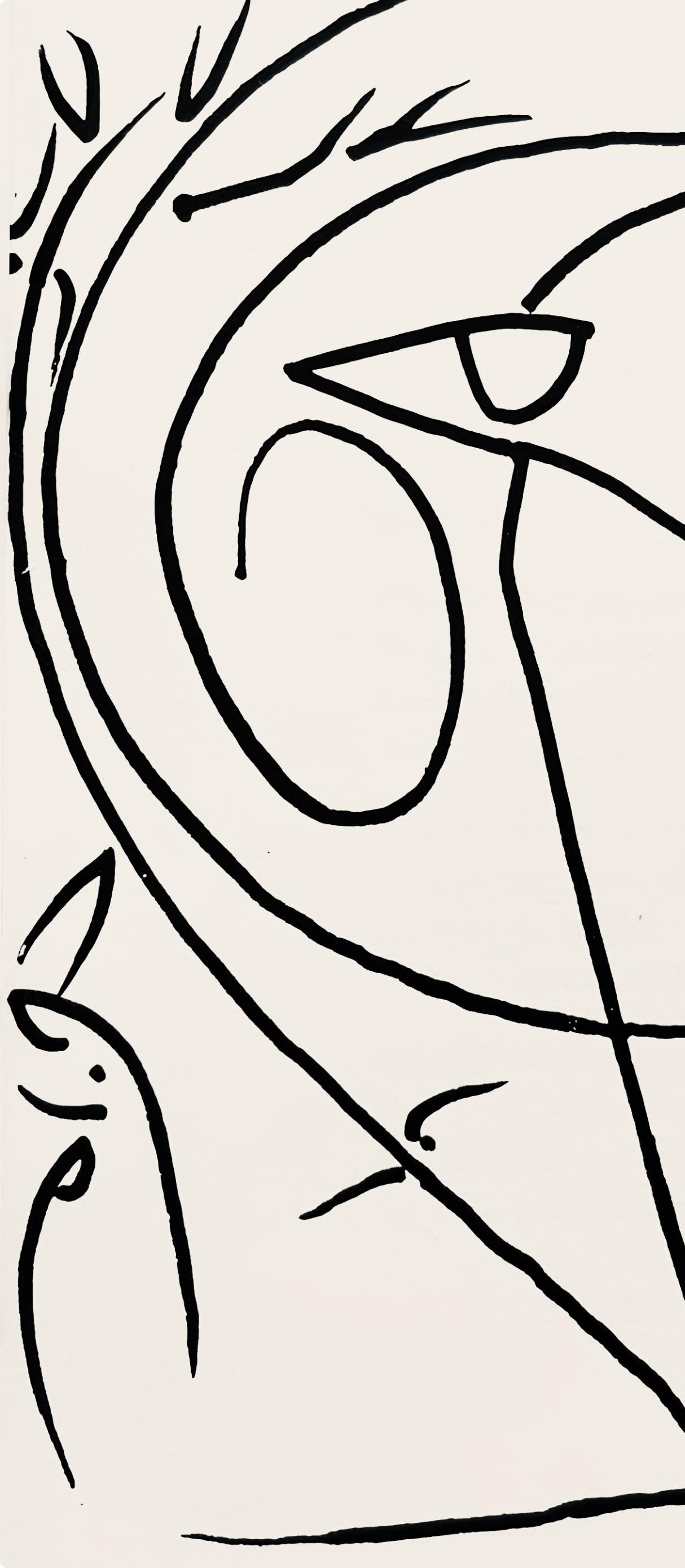 Françoise Gilot, Composition, Pouvoir tout dire, poèmes, illustrés par Françoise Gilot, Limited Edition Lithograph