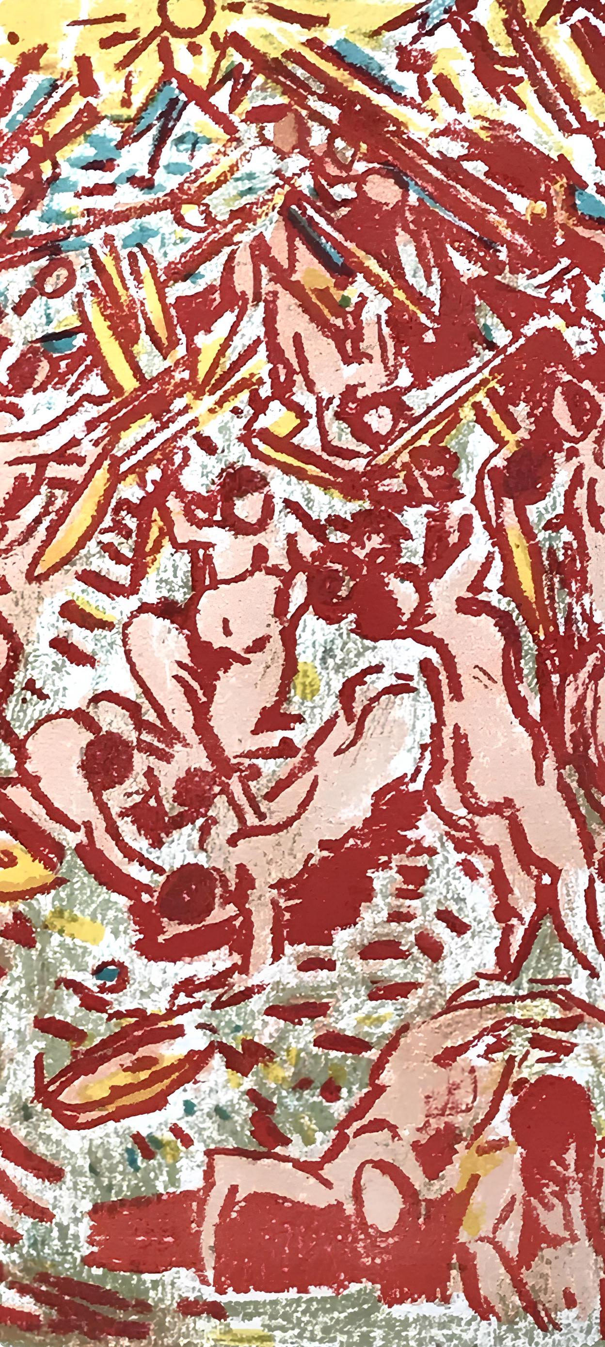 André Cottavoz, Composition, L'Odyssée, Limited Edition Lithograph