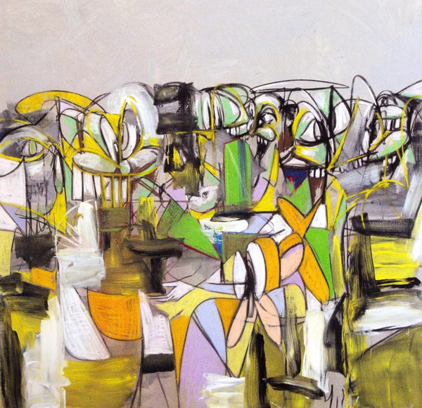 George Condo, Compression V, Drawing Paintings, Limited Edition Four Color Process Print