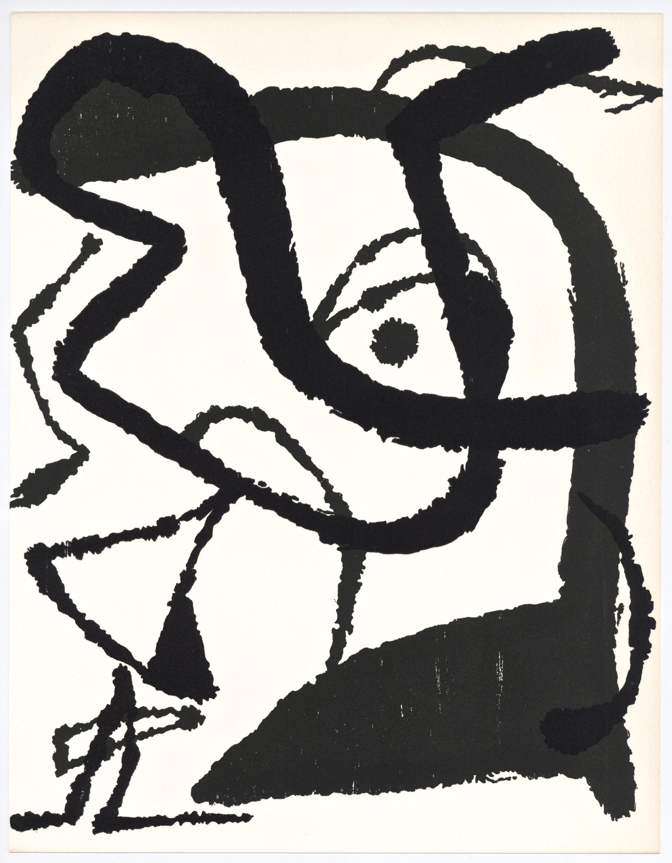 Joan Miró, Composition (Dupin 1292), Miró Graveur, Limited Edition Woodcut