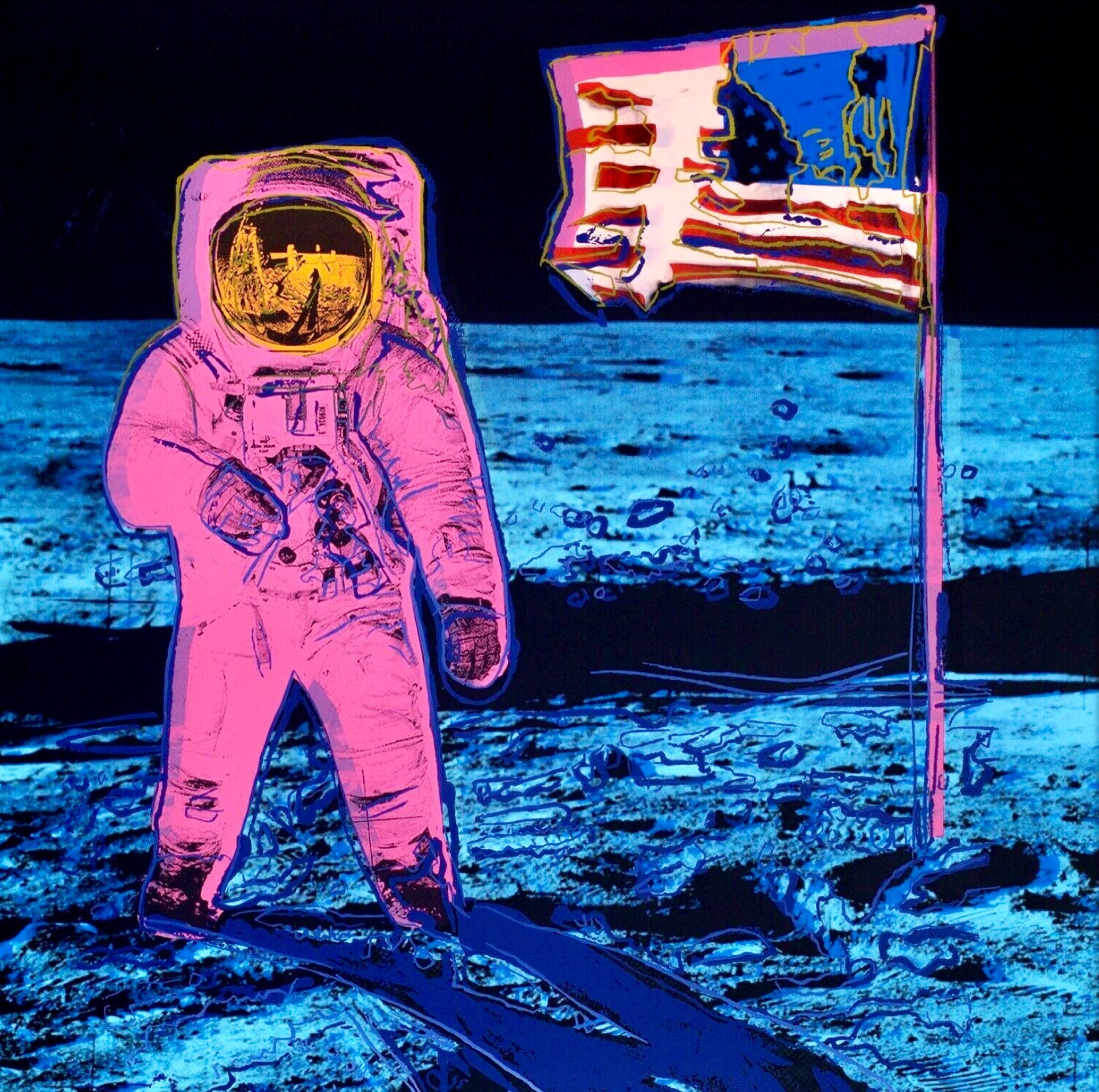 Andy Warhol, Moonwalk, Pink, Suite of Two, Official Limited Edition, Sunday B. Morning, Silkscreens