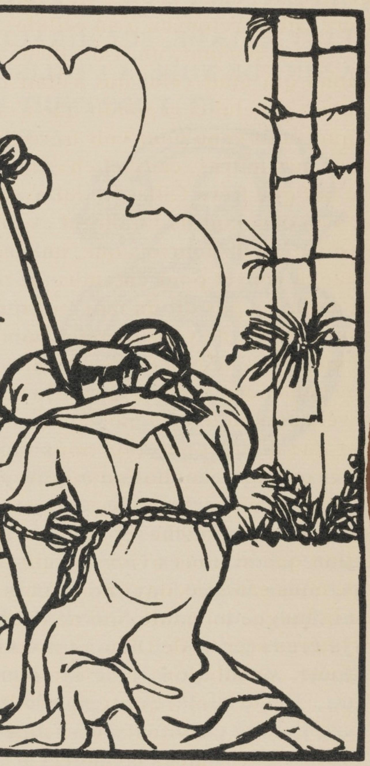 Émile Bernard, Composition (Morane, No. 100), Les Petites Fleurs de St. Françoise, Limited Edition Woodcut