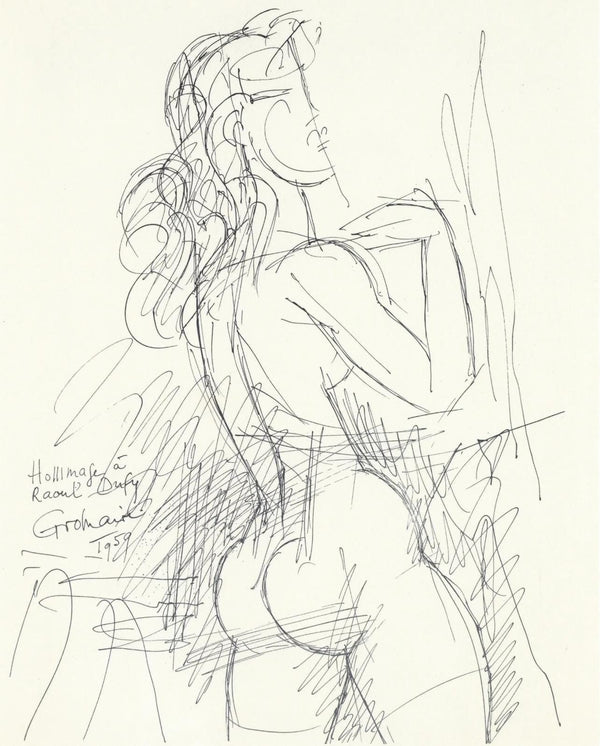 Marcel Gromaire, Composition, Lettre à mon peintre Raoul Dufy, Limited Edition Lithograph