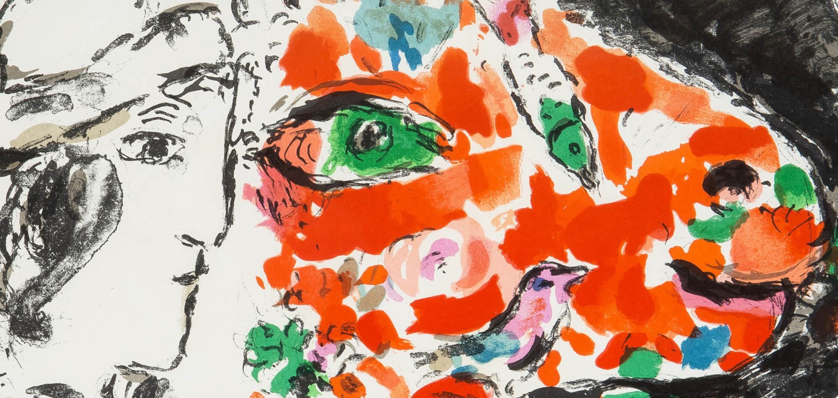 Marc Chagall, Composition (Cramer 91; Mourlot 651), Derrière le miroir, Limited Edition Lithograph
