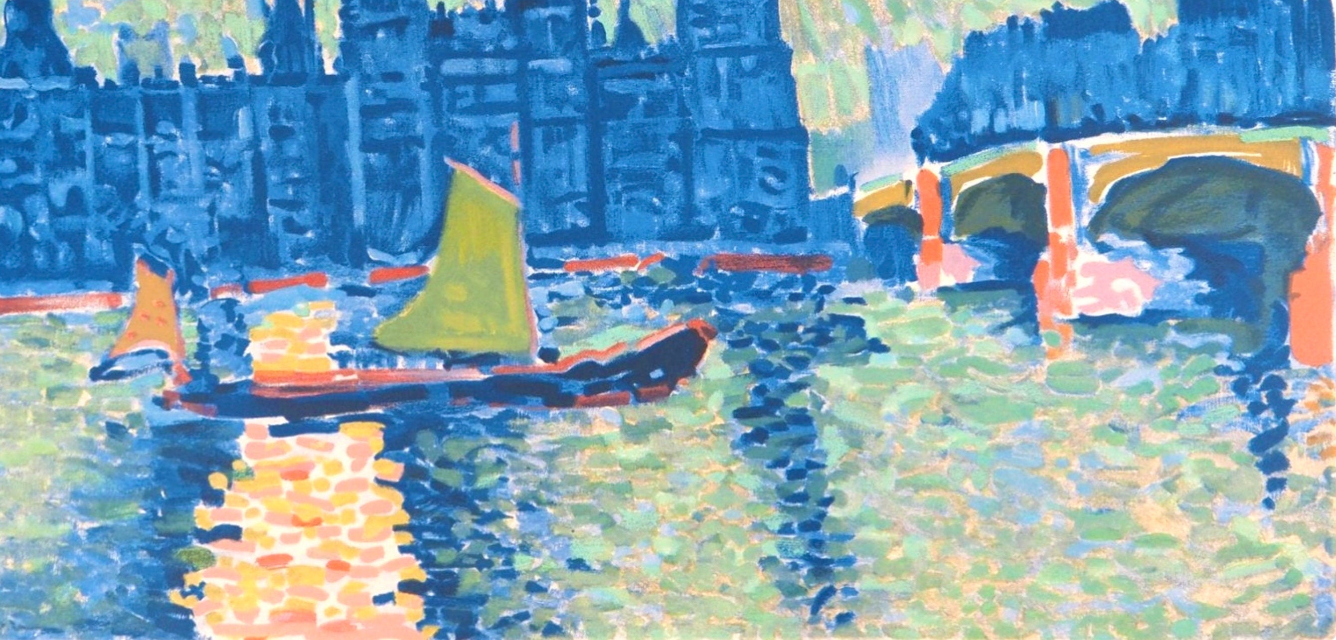 André Derain, Londres, La Tamise et Big Ben, Fauves, Collection Pierre Lévy, Limited Edition Lithograph