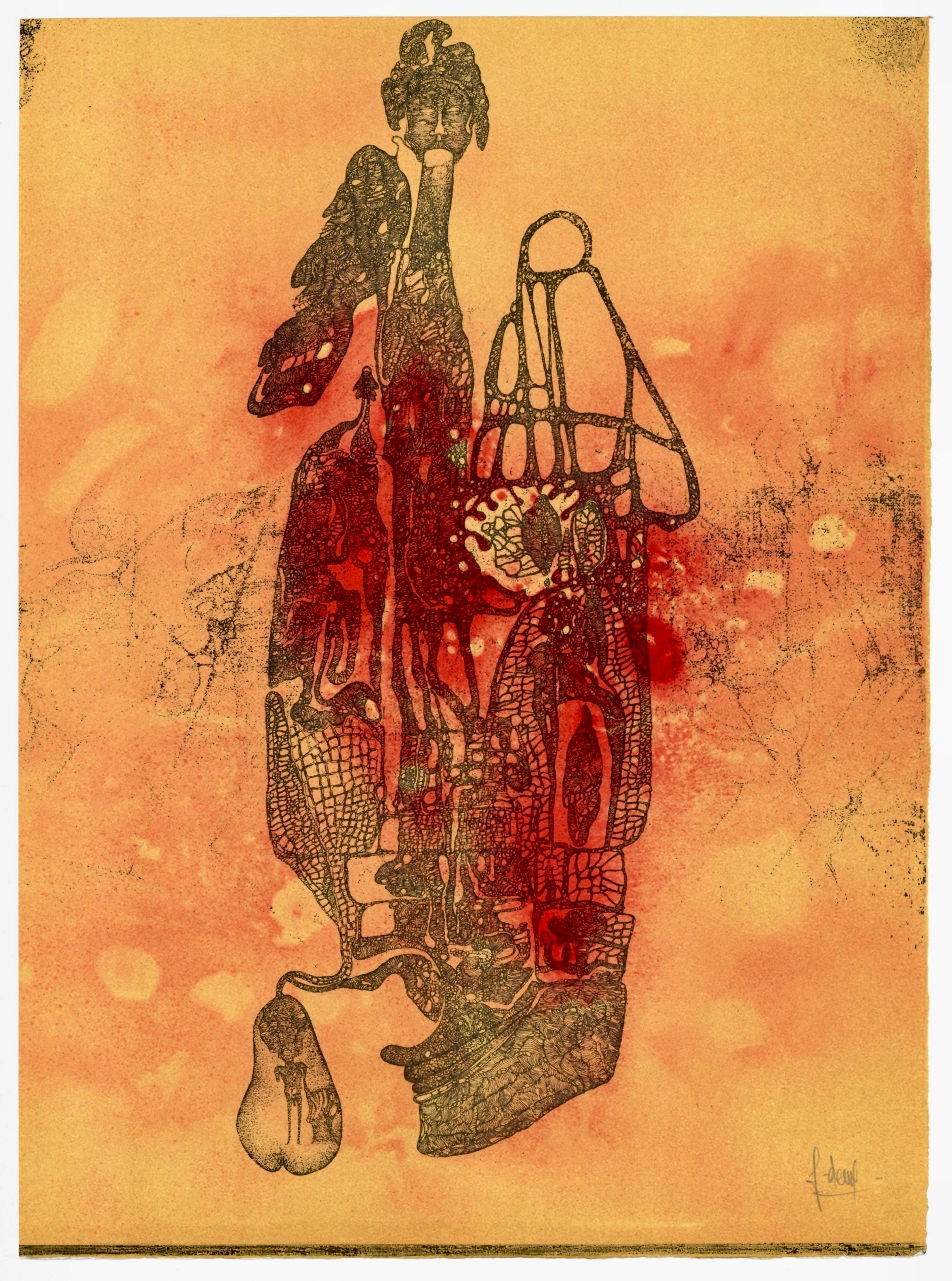 Fred Deux, Composition, Variations sur l'imaginaire, Limited Edition Lithograph