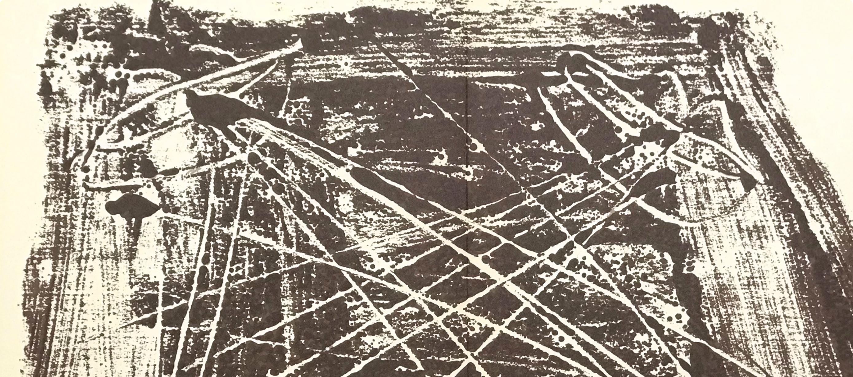 Antoni Tàpies, Composition, Derrière le miroir, Limited Edition Lithograph