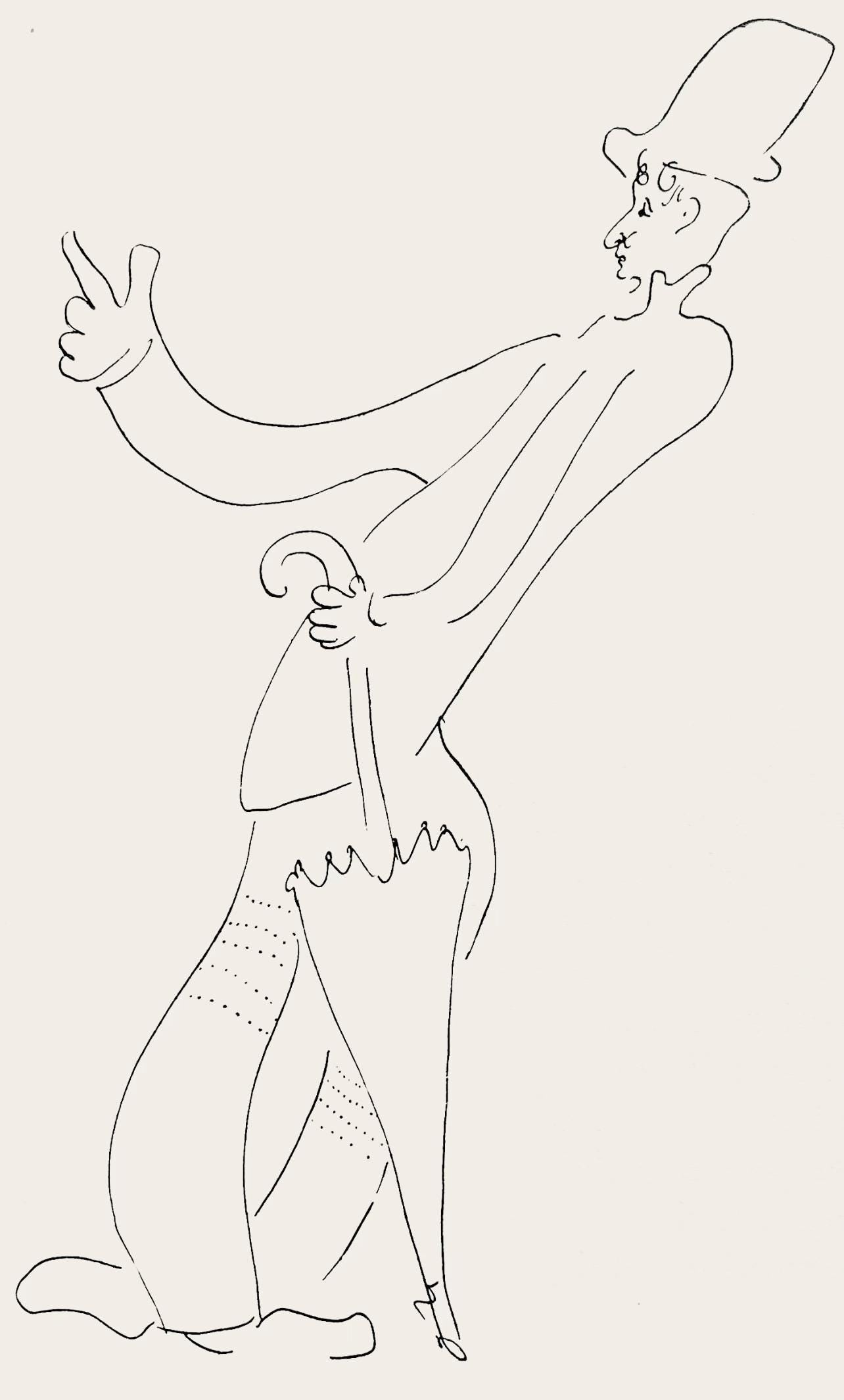 Marc Chagall, Composition, Suite Provinciale avec 92 dessins inédits de Marc Chagall, Limited Edition Lithograph