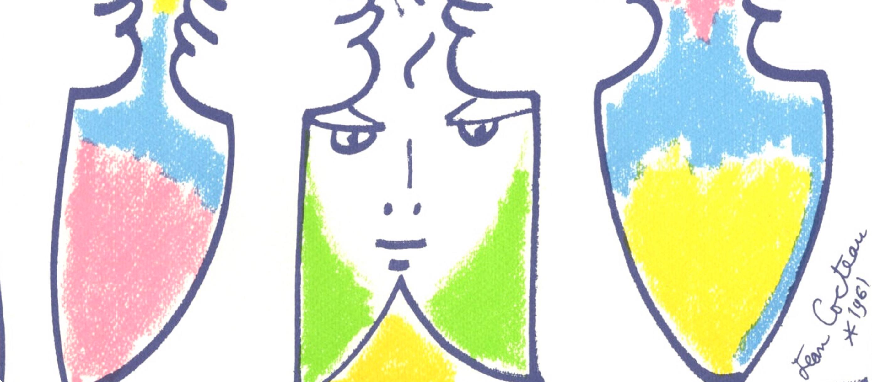 Jean Cocteau, Composition, Nous croyons en l'Europe, Limited Edition Silkscreen