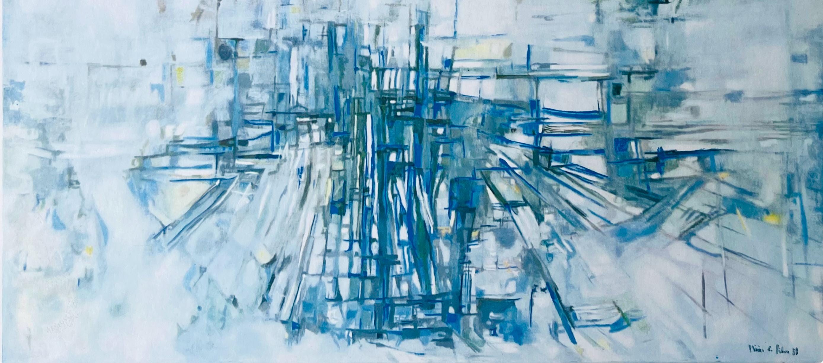 Vieira da Silva, Composition, Vieira da Silva, Peintres d'aujourd'hui, Limited Edition Lithograph