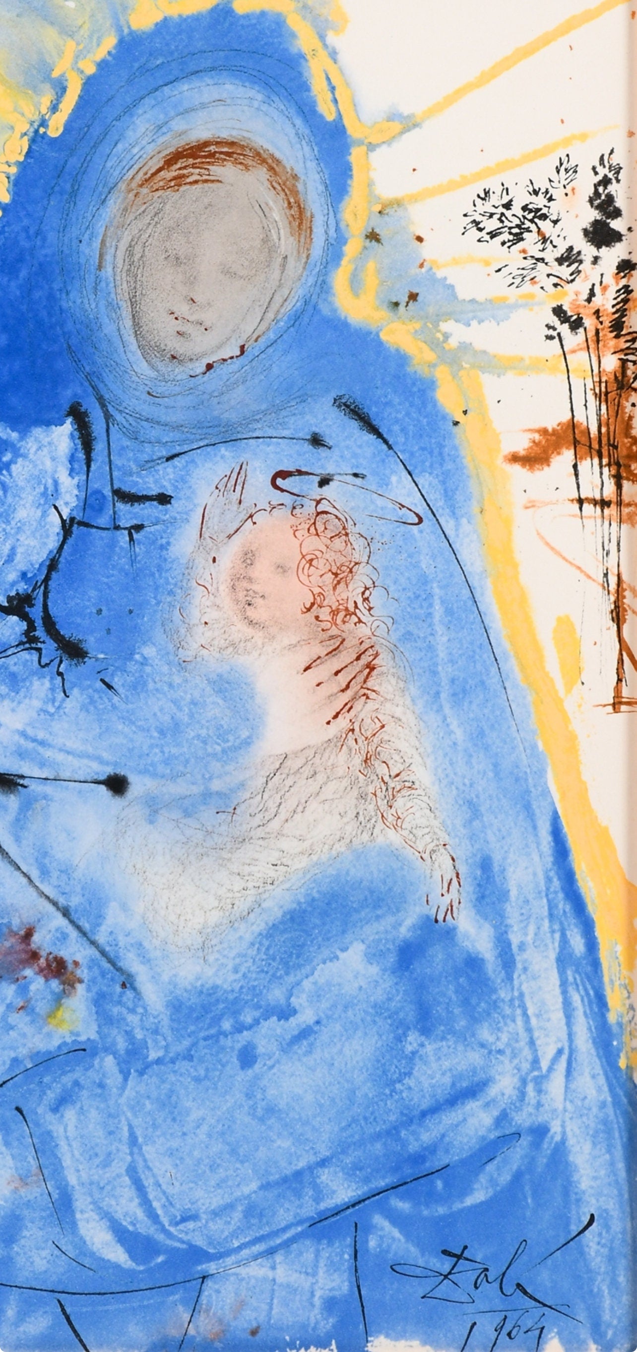 Salvador Dali, Composition (Michler/Löpsinger 1600; Field 69-3), Biblia Sacra, Limited Edition Lithograph