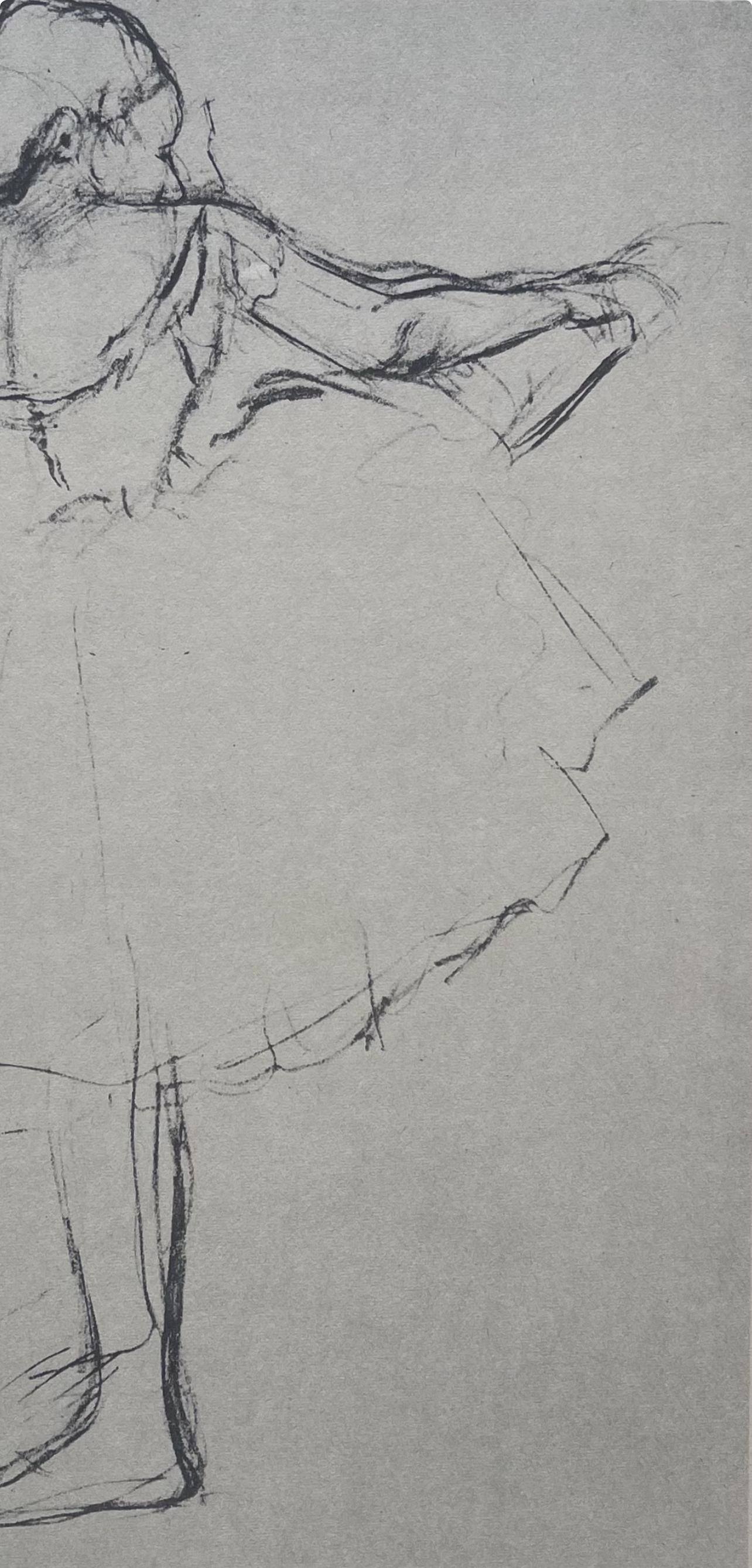 Edgar Degas, Dancer at the bar, Ten Ballet Sketches, Limited Edition Lithograph