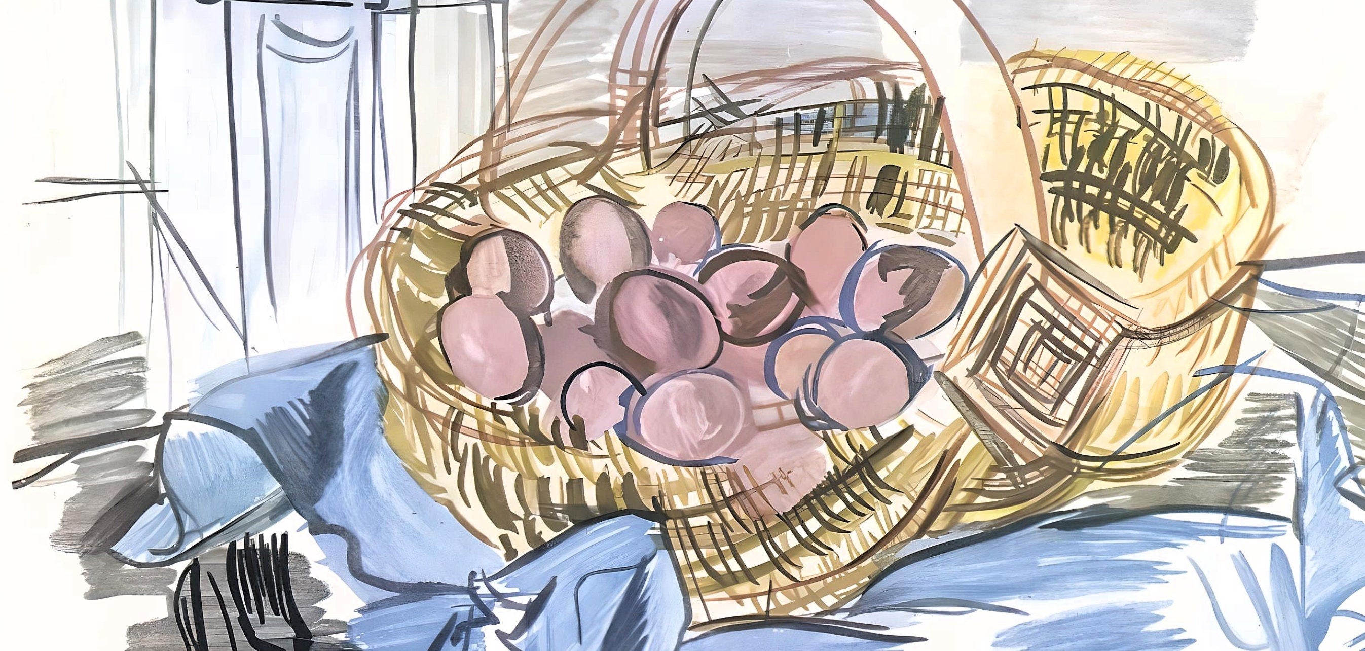 Raoul Dufy, La corbeille aux œufs, Vacances forcées