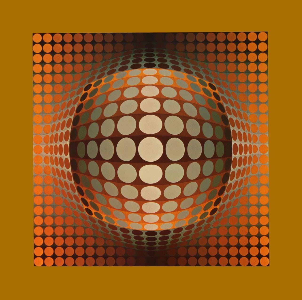 Victor Vasarely, Composition, Damier, Limited Edition Héliogravure