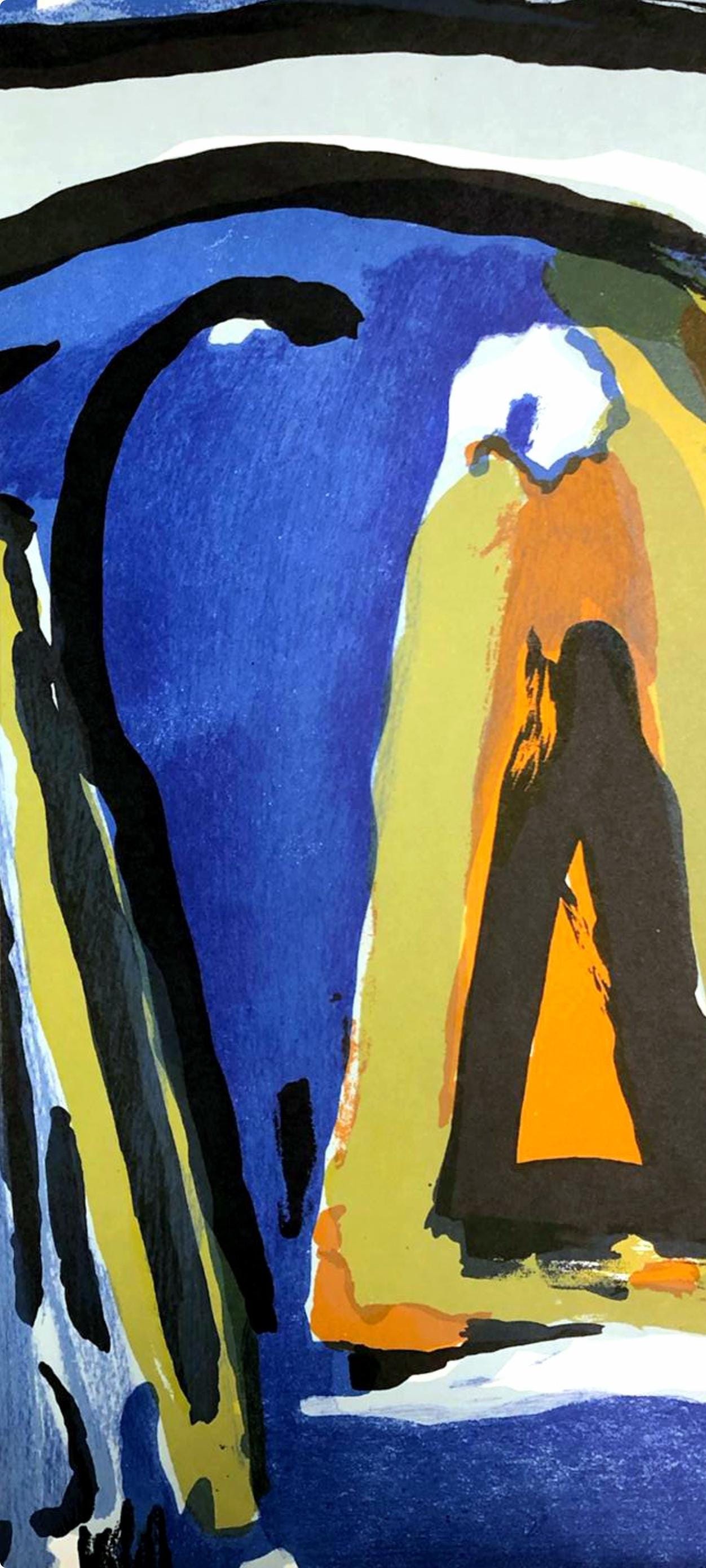 Geer Van Velde, Composition, Derrière le miroir, Limited Edition Lithograph