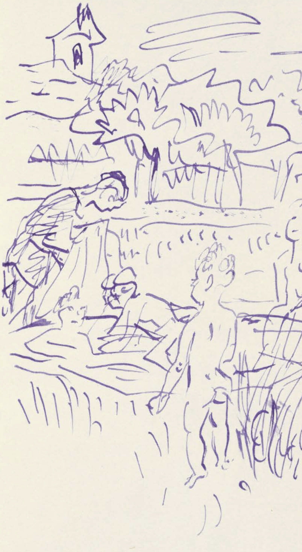 Pierre Bonnard, Composition (Terrasse 54), Pierre Bonnard Correspondences, Limited Edition Lithograph
