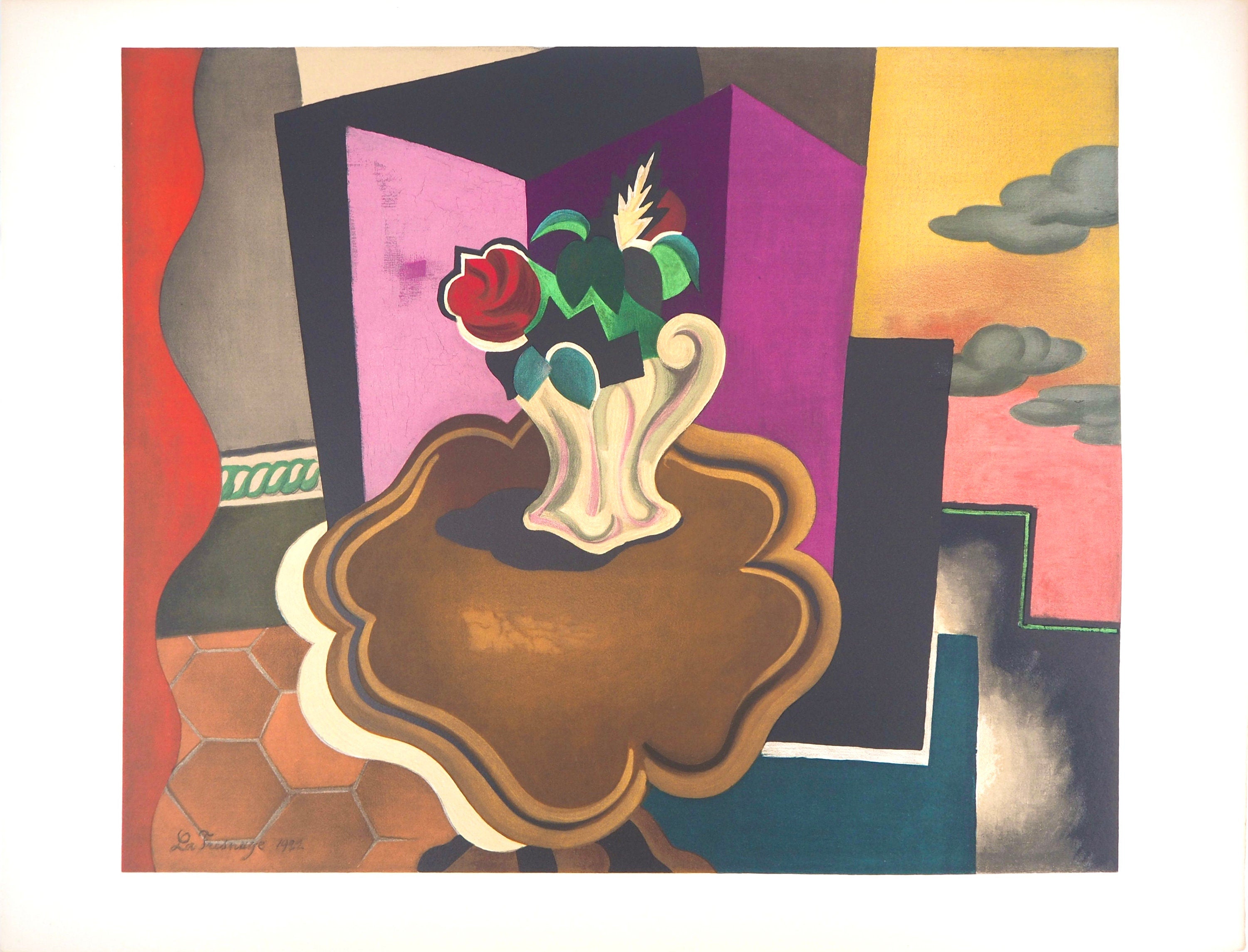 Roger de La Fresnaye, La table Louis-Philippe, Roger de La Fresnaye, Collection Pierre Lévy, Limited Edition Lithograph