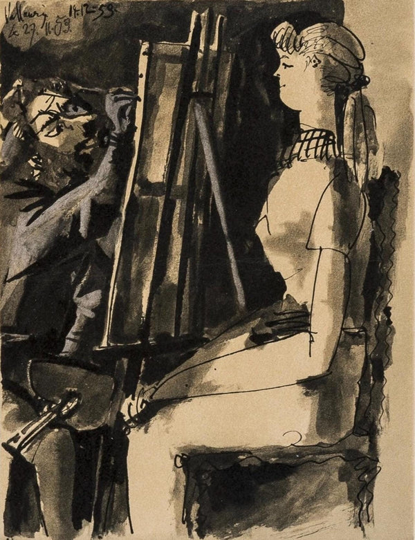 Pablo Picasso, Composition, Picasso and the Human Comedy, Verve: Revue Artistique et Littéraire, Limited Edition Lithograph