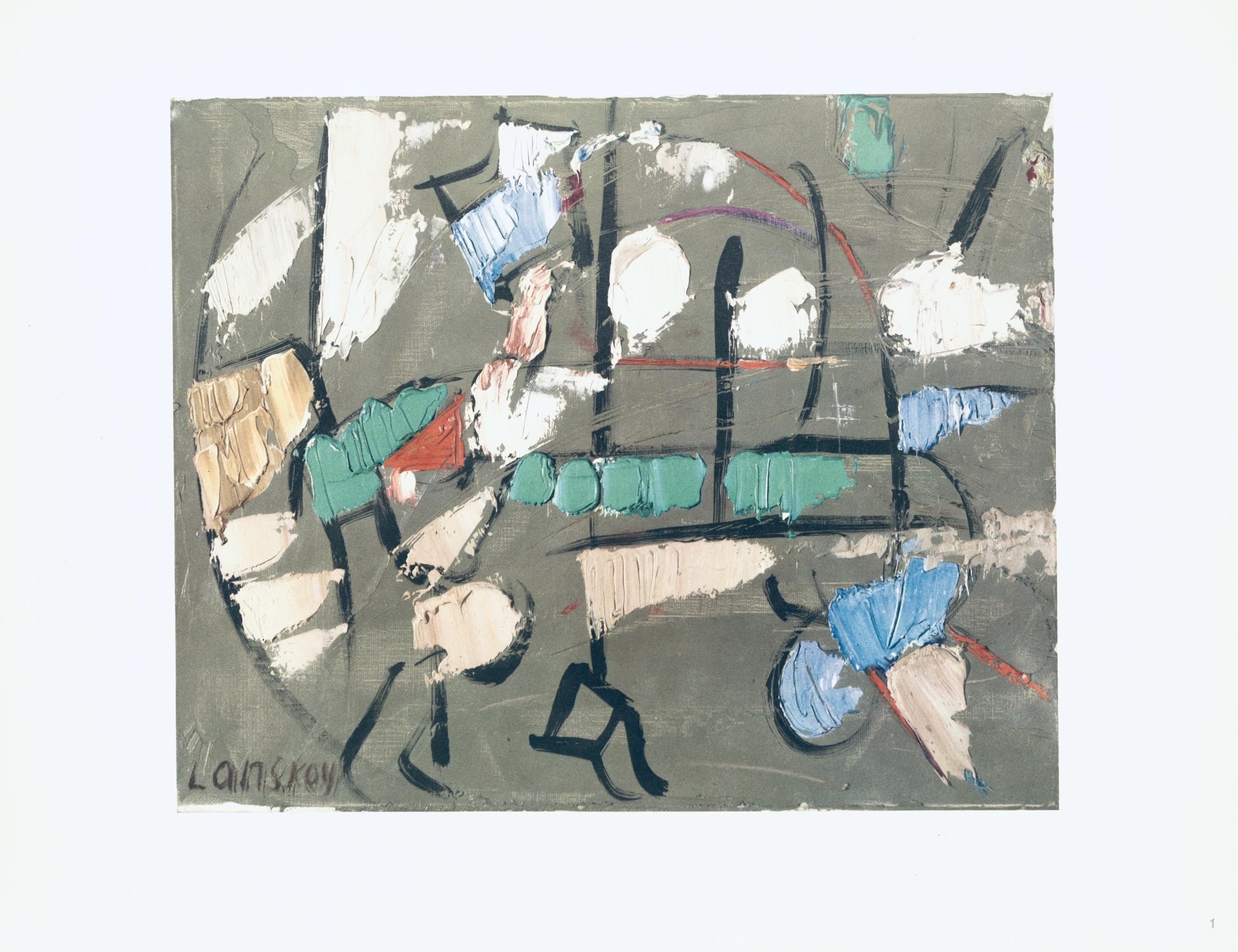 André Lanskoy, Composition, André Lanskoy, Peintres d'aujourd'hui, Limited Edition Lithograph