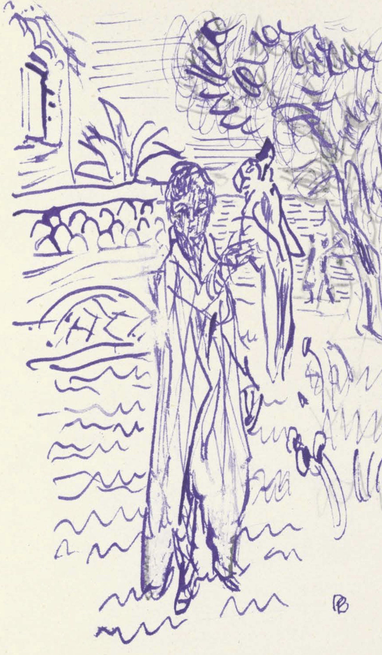 Pierre Bonnard, Composition (Terrasse 54), Pierre Bonnard Correspondences, Limited Edition Lithograph