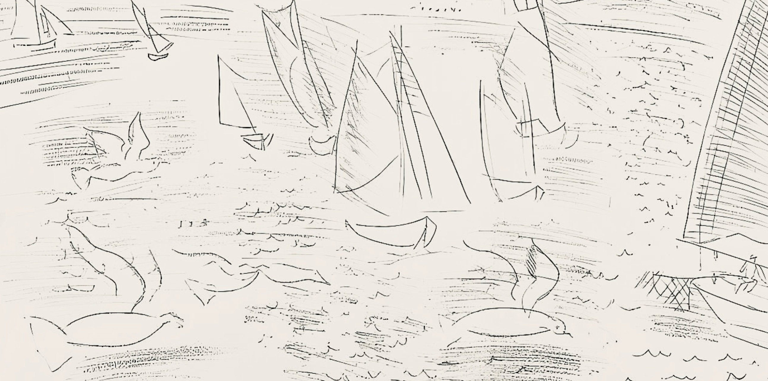 Raoul Dufy, Composition, Les Côtes Normandes, Limited Edition Lithograph