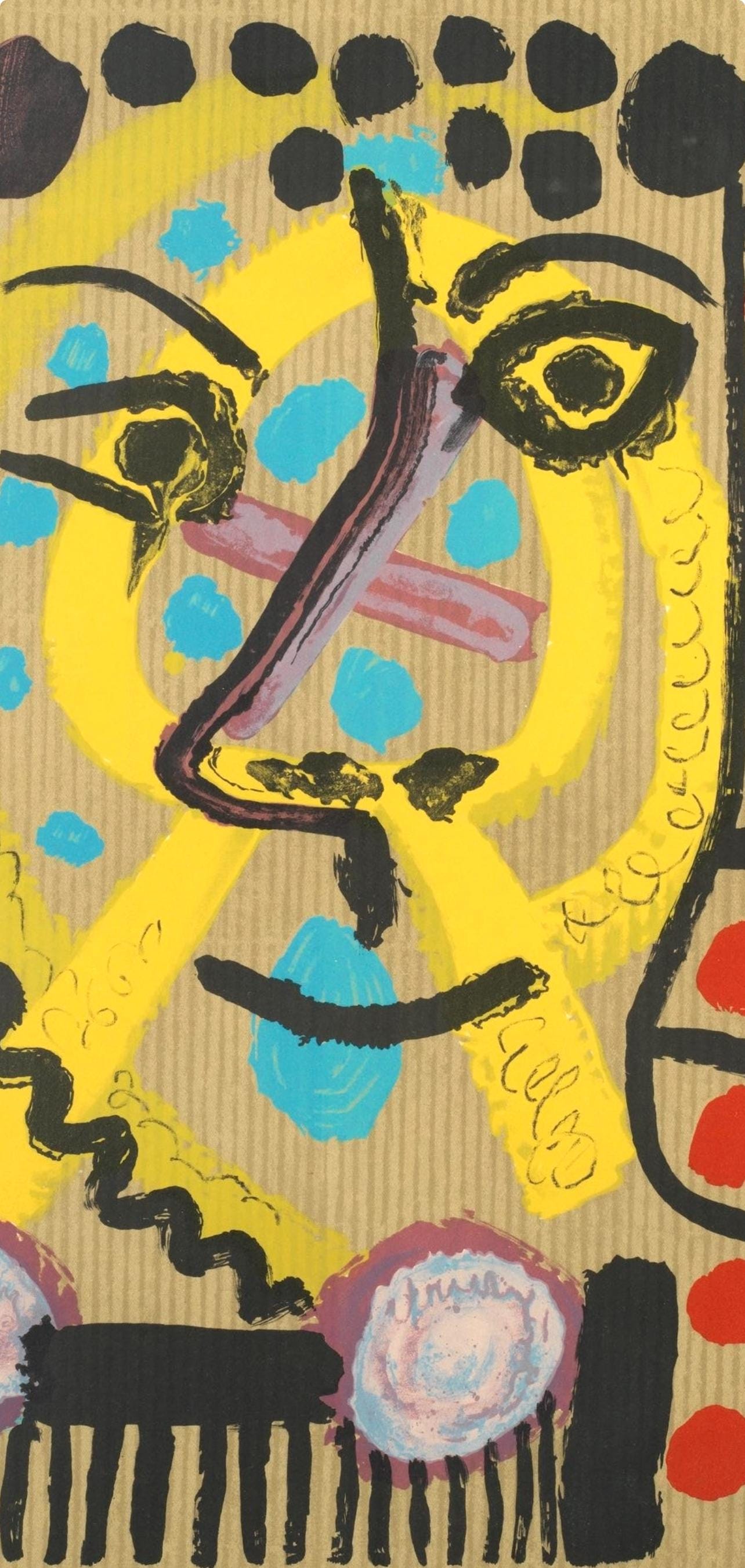 Pablo Picasso, Composition (Orozco 207-261), Vingt-Neuf Portraits Imaginaires, Limited Edition Lithograph
