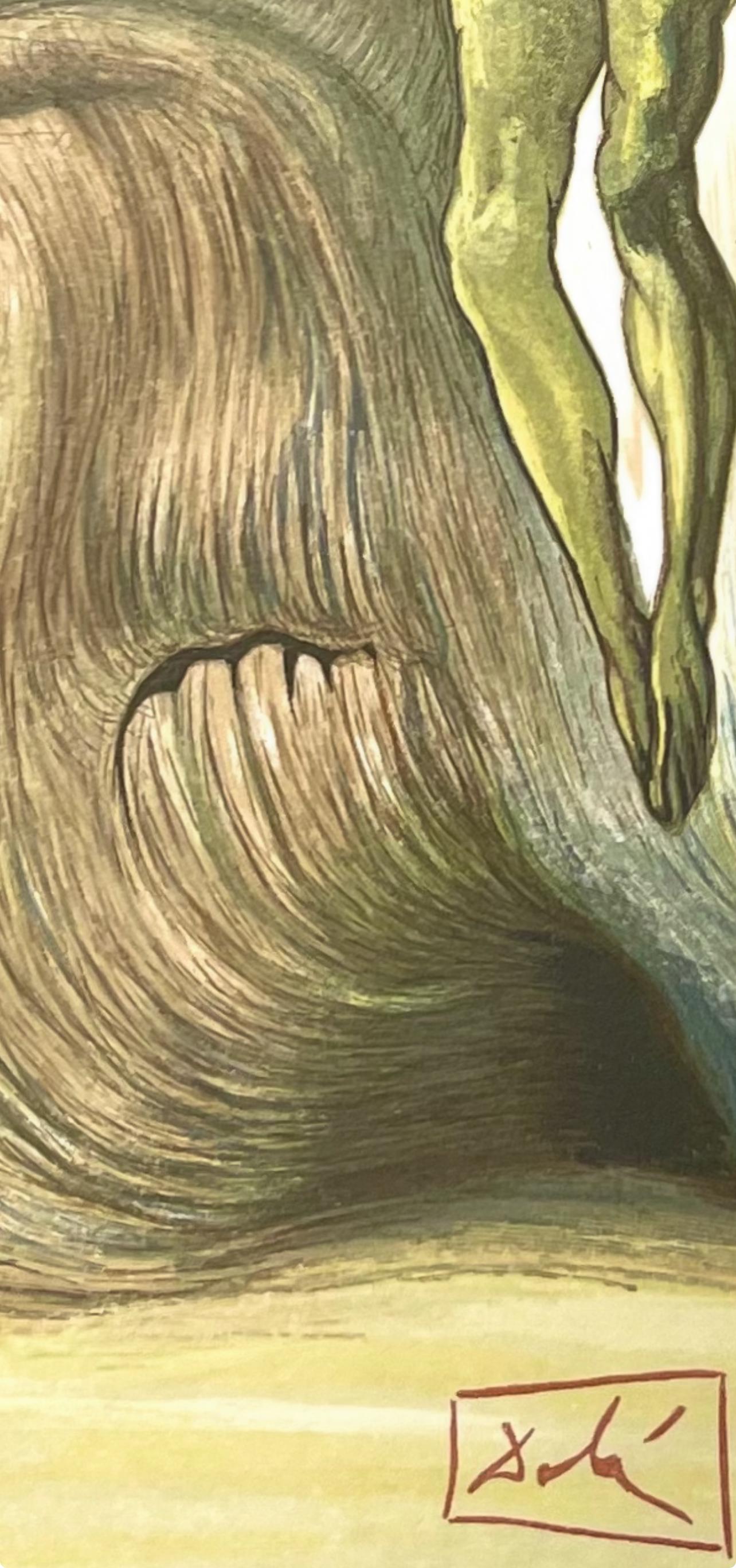 Salvador Dali, Hölle XXVII (Field 189-200; Michler/Löpsinger 1039-1138), Die Göttliche Komödie, Signed, Limited Edition Woodcut