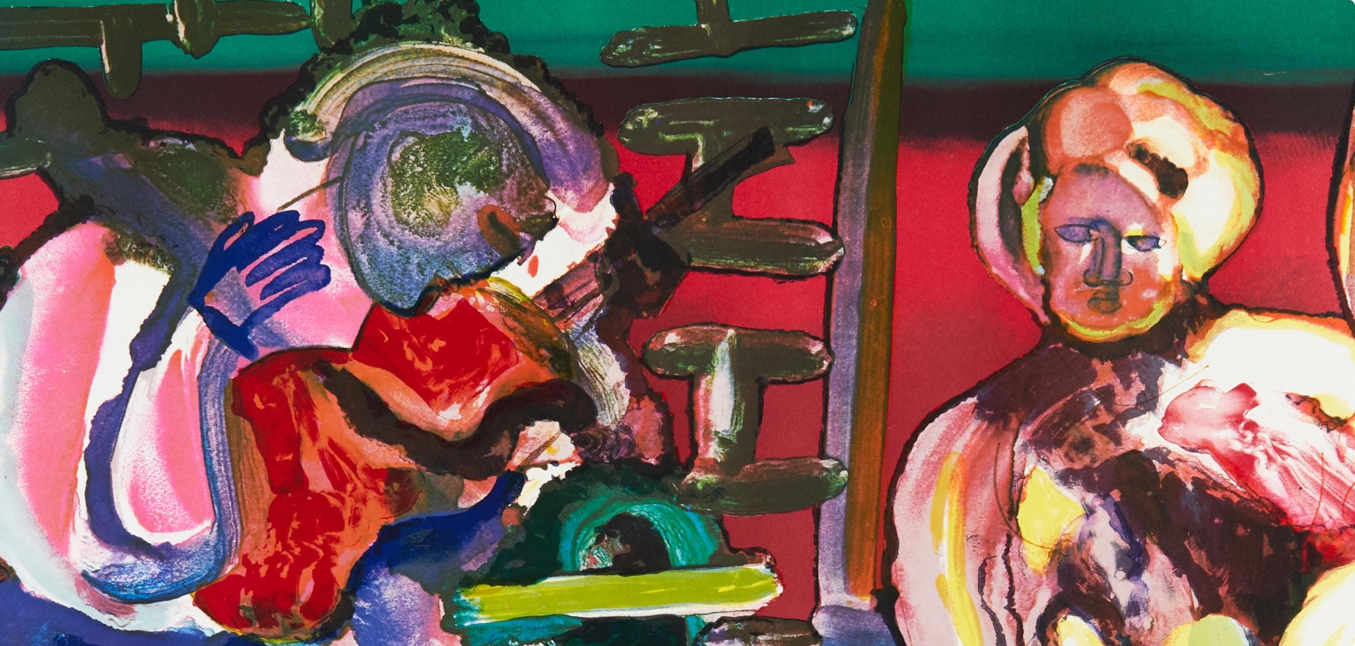 Romare Bearden, Louisiana Serenade (Gelburd/Rosenberg 70-77), Jazz Series, Limited Edition Lithograph