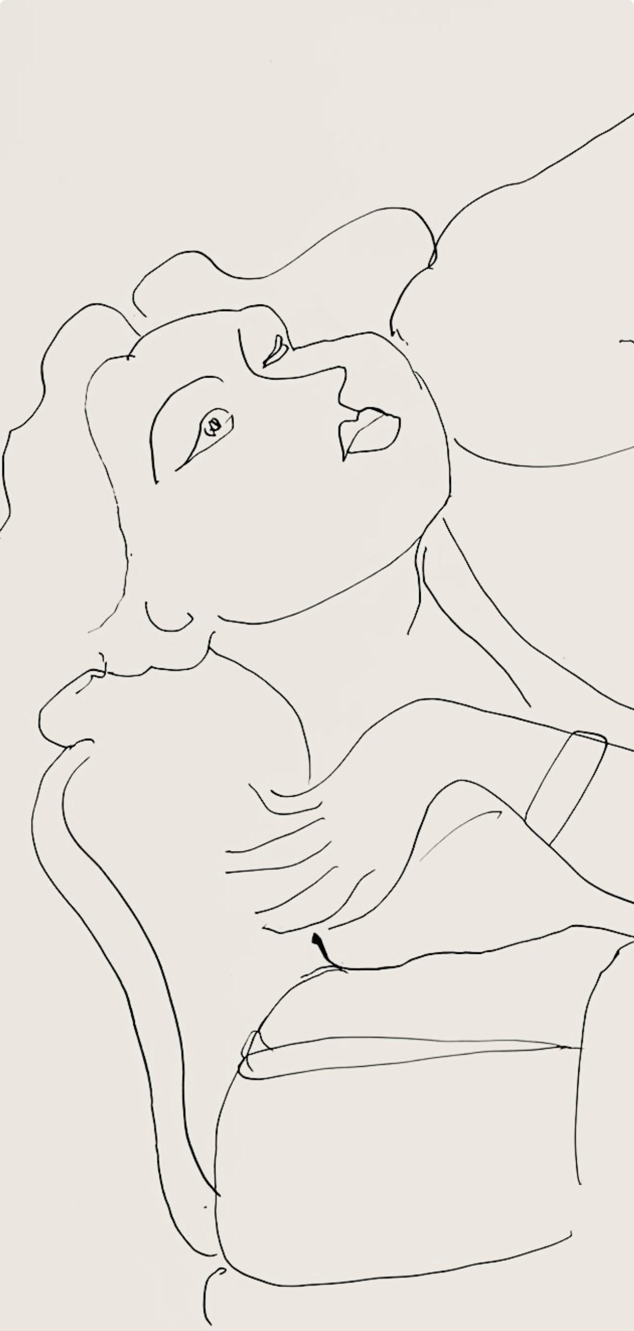 Henri Matisse, Série D, var. 3 (Duthuit 9), Henri Matisse, Dessins, Thèmes et variations, Limited Edition Lithograph