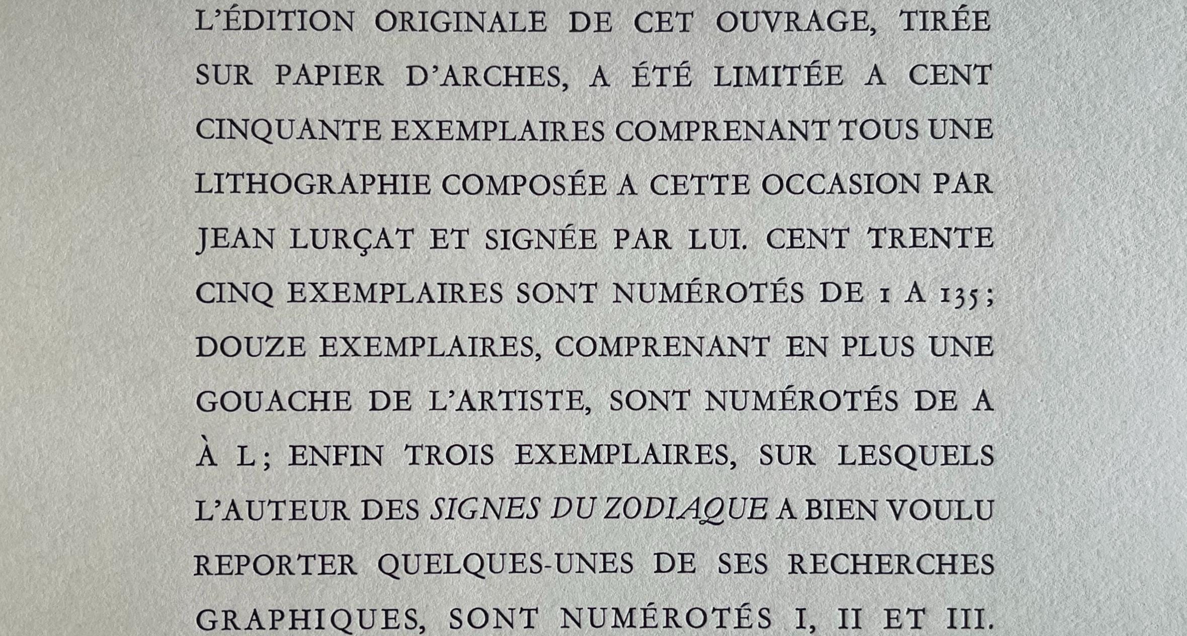 Jean Lurçat, Le Poisson (Pieces), Les Signes du zodiaque, Limited Edition Lithograph