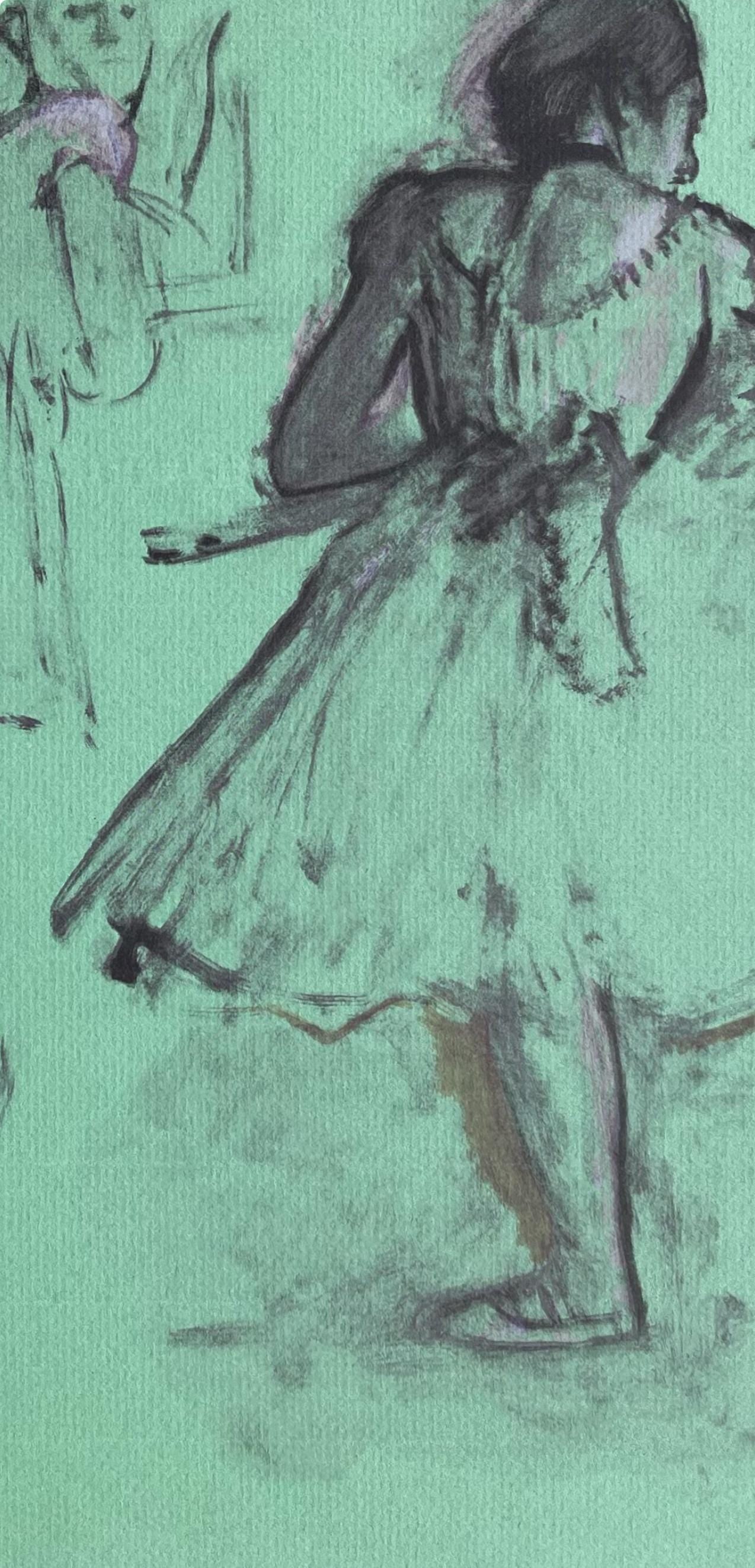 Edgar Degas, Dancer at the bar, Limited Edition Lithograph