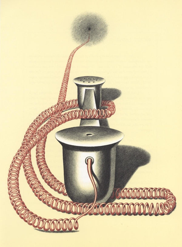 Konrad Klapheck, Composition, Hommage à Aimé et Marguerite Maeght, Derrière le miroir, Limited Edition Lithograph